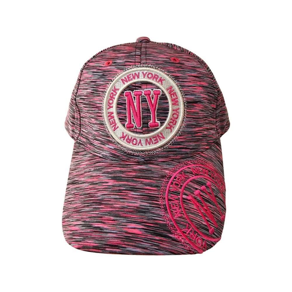 Robin Ruth New York Logo Hat Women's Adjustable Velcro Embroidered Patchwork